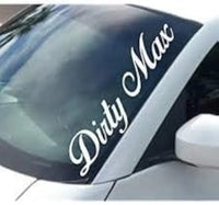 Dabbledown Decals Large Dirty Max Car Truck Window Windshield Lettering Decal Sticker Decals Stickers