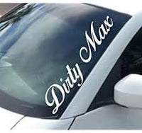 Dabbledown Decals Large Dirty Max Car Truck Window Windshield Lettering Decal Sticker Decals Stickers
