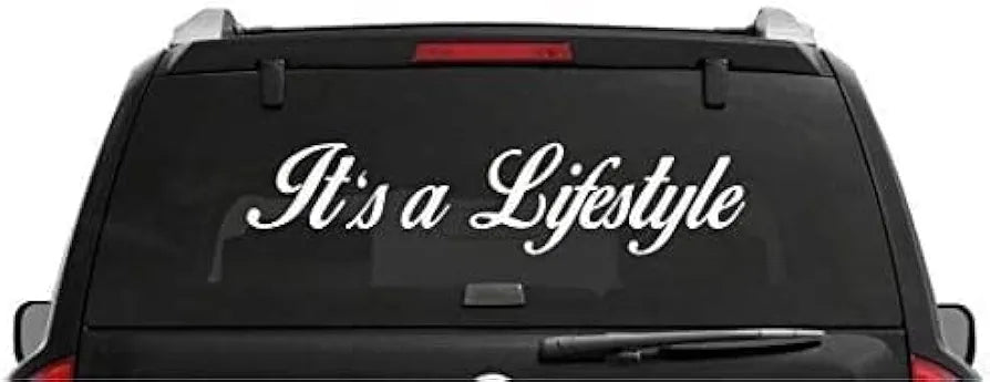 Dabbledown It's a Lifestyle Version DD101 36" Car Truck Window Windshield Lettering Decal Sticker Decals Stickers