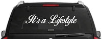 Dabbledown It's a Lifestyle Version DD101 36" Car Truck Window Windshield Lettering Decal Sticker Decals Stickers