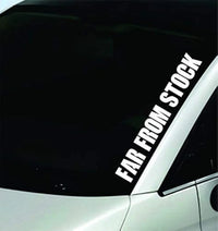 Dabbledown Far from Stock Large Version DD101 Car Truck Window Windshield Lettering Decal Sticker Decals Stickers