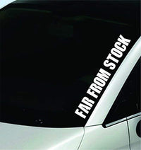 Dabbledown Far from Stock Large Version DD101 Car Truck Window Windshield Lettering Decal Sticker Decals Stickers