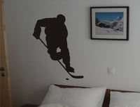 Dabbledown Ice Hockey Player Version DD101 Decal Sticker Winter Sports Wall Mural Kid Boy Teen Room Canada