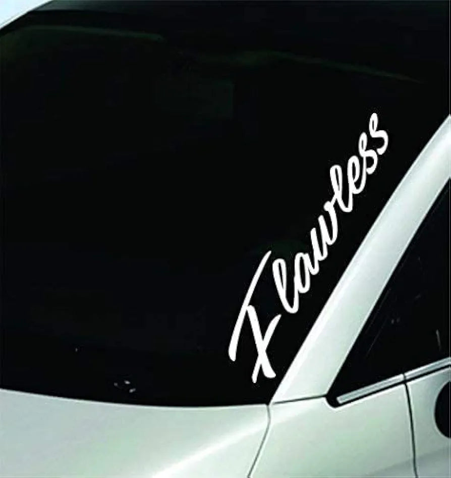 Dabbledown Flawless Large Version DD101 Car Truck Window Windshield Lettering Decal Sticker Decals Stickers