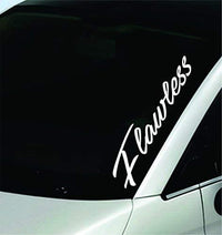 Dabbledown Flawless Large Version DD101 Car Truck Window Windshield Lettering Decal Sticker Decals Stickers