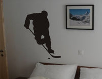 Dabbledown Ice Hockey Player Decal Sticker Wall Mural Art Graphic Sports Teen Kid Nursery