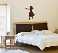 Hula Girl Dancing Decal Sticker Wall Vinyl Art Graphic Hawaii Luau Party Hawaiian