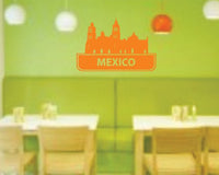 Mexico City Skyline Decal Sticker Sexy Graphic Art Big Room