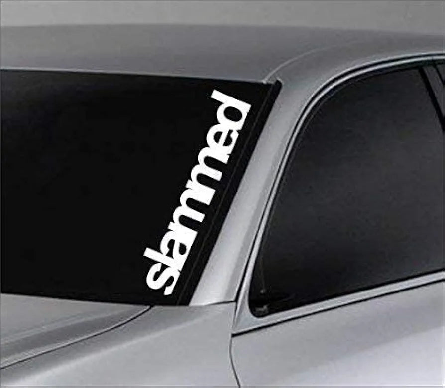 Dabbledown Slammed Large Version Car Truck Window Windshield Lettering Decal Sticker Decals Stickers