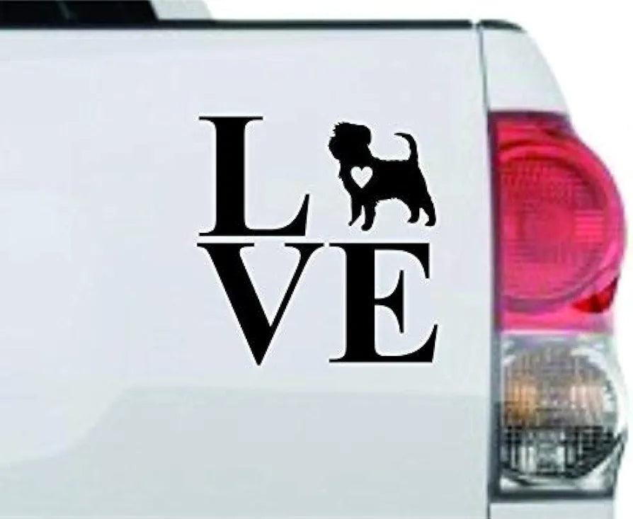 Love Affenpinscher Car Window Windshield Lettering Decal Sticker Decals Stickers