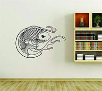 Koi Fish Version DD104 Asian Asia Vinyl Wall Decal Sticker Car Window Truck Decals Stickers ES2asiankoi005BW
