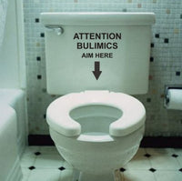 Funny Aim Here Decal