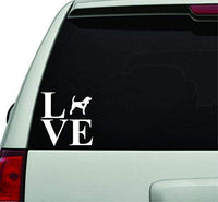 Love Beagle White Version Car Window Windshield Lettering Decal Sticker Decals Stickers