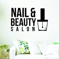 Nail and Beauty Salon Logo Version DD101 Wall Decal Sticker Wall Decal Sticker Vinyl Graphic Nails Nail Polish Salon