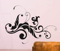 Floral Design Decal Sticker Wall Beautiful Modern