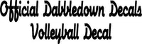 Official Dabbledown Decals Small Version Volleyball Bursting Through Wall with Word Vinyl Wall Decal Sticker Art Sports Kid Children Ball Nursery Boy Teen