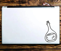 Dabbledown Decals Magic Potion Bottle Design Laptop Version Car Window Windshield Lettering Decal Sticker Decals Stickers