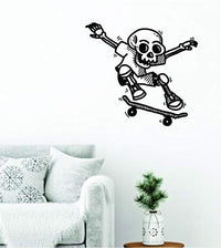 Dabbledown Skeleton Skateboard Rider, Wall Decal, Wall, Decal, Sticker, Decals, Stickers, Mural, Kid, Boy, Teen, Room