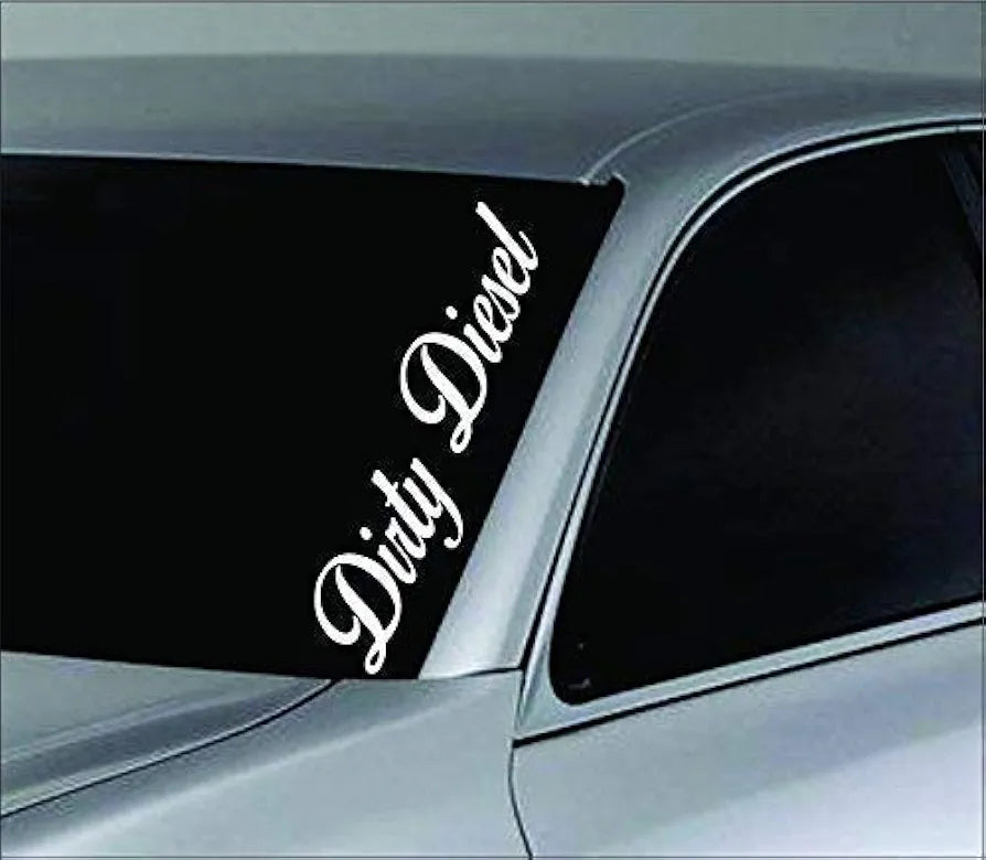 Dabbledown Large Dirty Diesel Car Truck Window Windshield Lettering Decal Sticker Decals Stickers