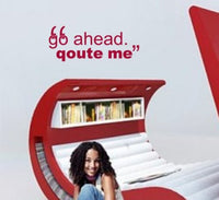 Go Ahead Quote Me Wall Decal Sticker Art Graphic Word Funny Tattoo Office Home Teen
