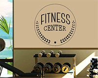 Dabbledown Fitness Center Circle Logo Window Lettering Decal Sticker Decals Stickers