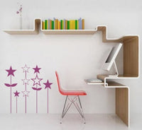 Modern Star Flowers Wall Decal Sticker Children Kid Boy Girl Room