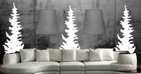 Dabbledown Evergreen Trees Decal Sticker Wall Forest Tree Mountain Green Cabin