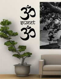 Dabbledown Om Sweet Om Symbol Wall Decal Sticker Buddha Absolute Brahman Hindu Funny