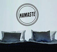 Dabbledown Namaste Modern Minimalist Circle Large Version Car Window Laptop Windshield Banner Lettering Decal Sticker Decals Stickers Girl JDM Drift