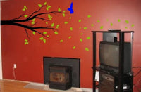 Beautiful Tree Branch with Leaves Decal Sticker Wall Nice Nature