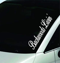 Dabbledown Decals Backwoods Livin Large Version Car Window Windshield Banner Lettering Decal Sticker Decals Stickers Girl JDM Drift