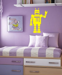Robot Decal Sticker Wall Kid Room Child Nursery Boy Girl Teen