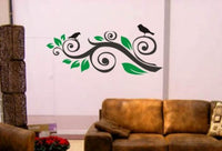 Funky Tree Branch with Birds Decal Sticker Wall Children Boy Girl Modern Nature Teen Bedroom