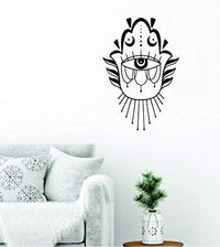 Dabbledown Hamsa All Seeing Eye, Wall Decal, Wall, Decal, Sticker, Decals, Stickers, Mural, Kid, Boy, Teen, Room