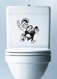 Dabbledown Spank The Monkey Decal Sticker Toilet Laptop Window Funny