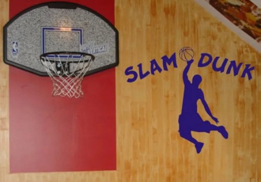 Slam Dunk Basketball Decal Sticker Wall Sports Boy Girl Teen Child Nursery