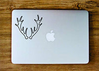 Dabbledown Decals Deer Antlers Laptop Version Car Window Windshield Lettering Decal Sticker Decals Stickers