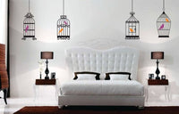 Dabbledown Birdcage Series with Birds - Kids Baby Wall Vinyl Decal Art Graphic Four Cages