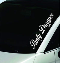 Dabbledown Decals Panty Dropper Large Version Car Window Windshield Banner Lettering Decal Sticker Decals Stickers Girl JDM Drift