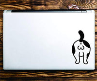 Dabbledown Cat Butt Kitty Kitten Laptop Version Car Window Windshield Lettering Decal Sticker Decals Stickers