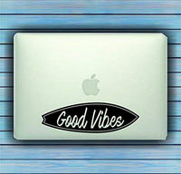 Good Vibes Surfboard Car Window Windshield Lettering Decal Sticker Decals Stickers
