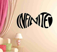 Infinite Love Forever Infinity Symbol Version DD101 Vinyl Wall Decal Sticker Decals Stickers Words Home House