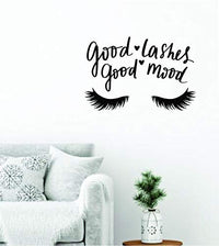 Dabbledown Good Lashes Good Mood, Wall Decal, Wall, Decal, Sticker, Decals, Stickers, Mural, Kid, Boy, Teen, Room