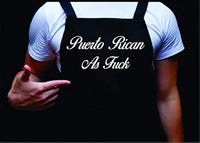 Dabbledown Puerto Rican As FCK, Funny BBQ Apron for Men, Men’s Apron for Grilling Gifts for Men, Grilling Apron