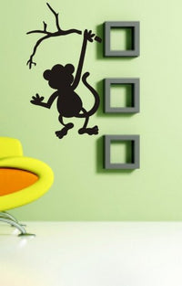 Funny Monkey Wall Mural Decal Sticker Wall Art Monkey Around
