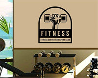 Fitness and Sports Club Logo Gym Version DD103 Motivational Fitness Gym Quote Wall Vinyl Decal Sticker Art Graphic