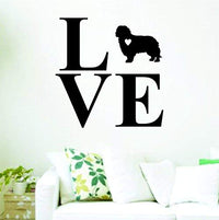 Love Cavalier King Charles Spaniel Wall Lettering Decal Sticker Decals Stickers