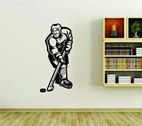 Dabbledown Ice Hockey Player Version DD166 Decal Sticker Winter Sports Wall Mural Kid Boy Teen Room hockeyjk05