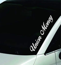 Dabbledown Decals Union Money Large Version Car Window Windshield Banner Lettering Decal Sticker Decals Stickers Girl JDM Drift