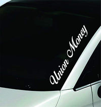 Dabbledown Decals Union Money Large Version Car Window Windshield Banner Lettering Decal Sticker Decals Stickers Girl JDM Drift